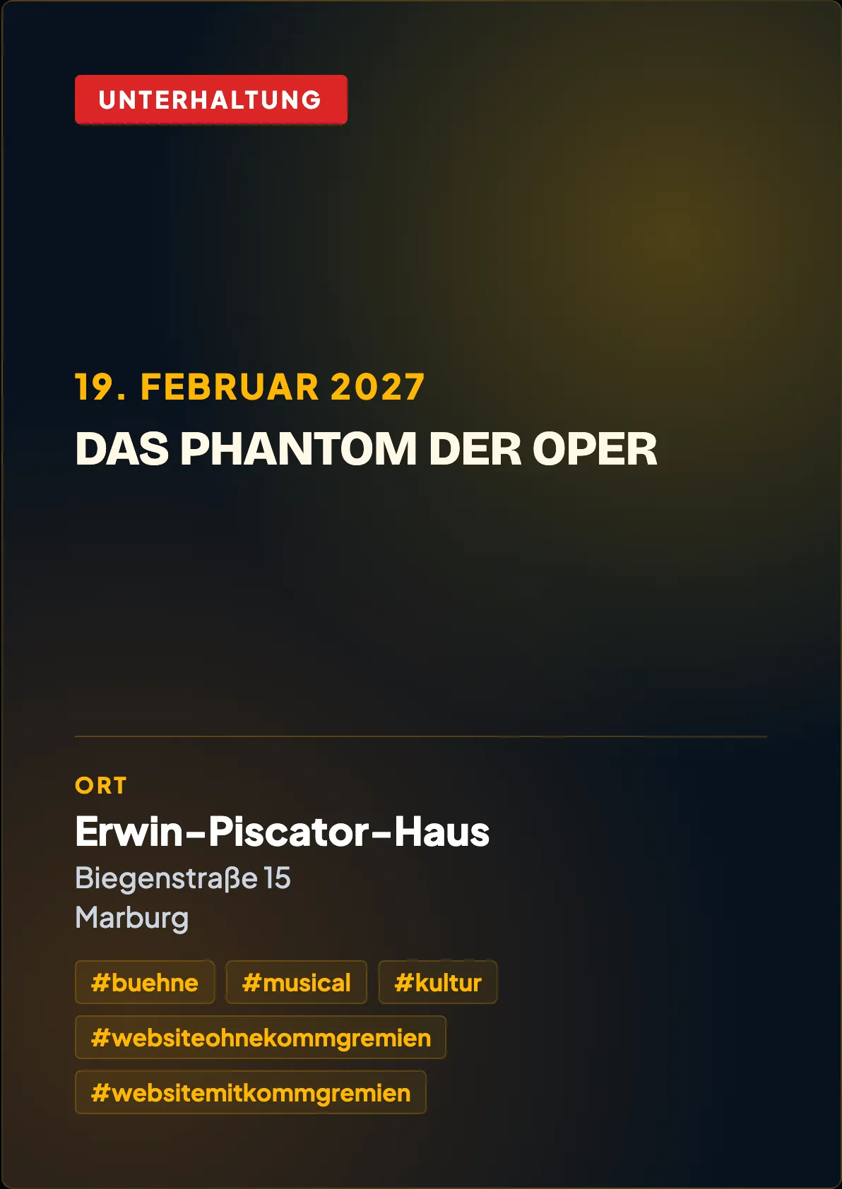 Veranstaltungsflyer