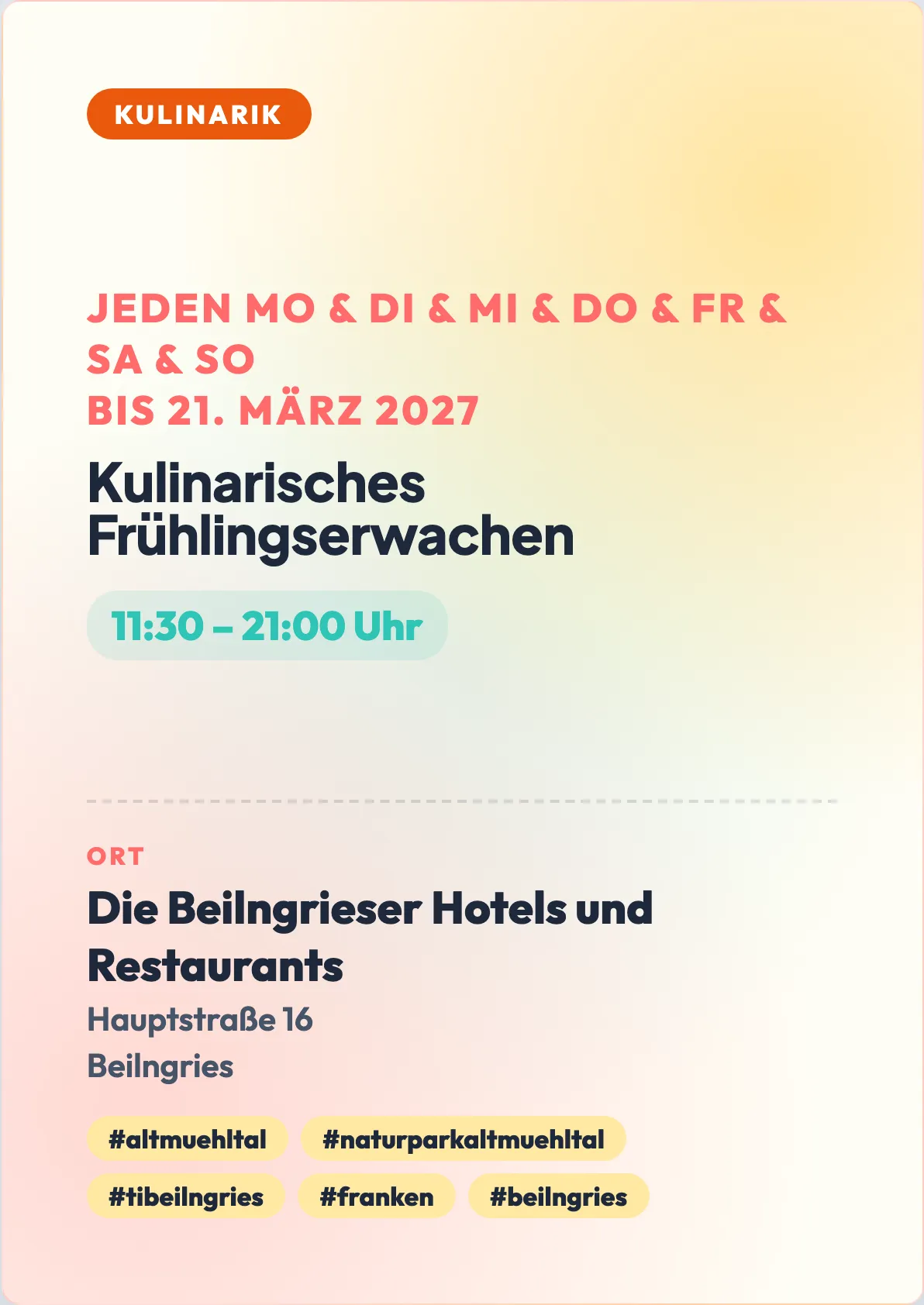 Veranstaltungsflyer