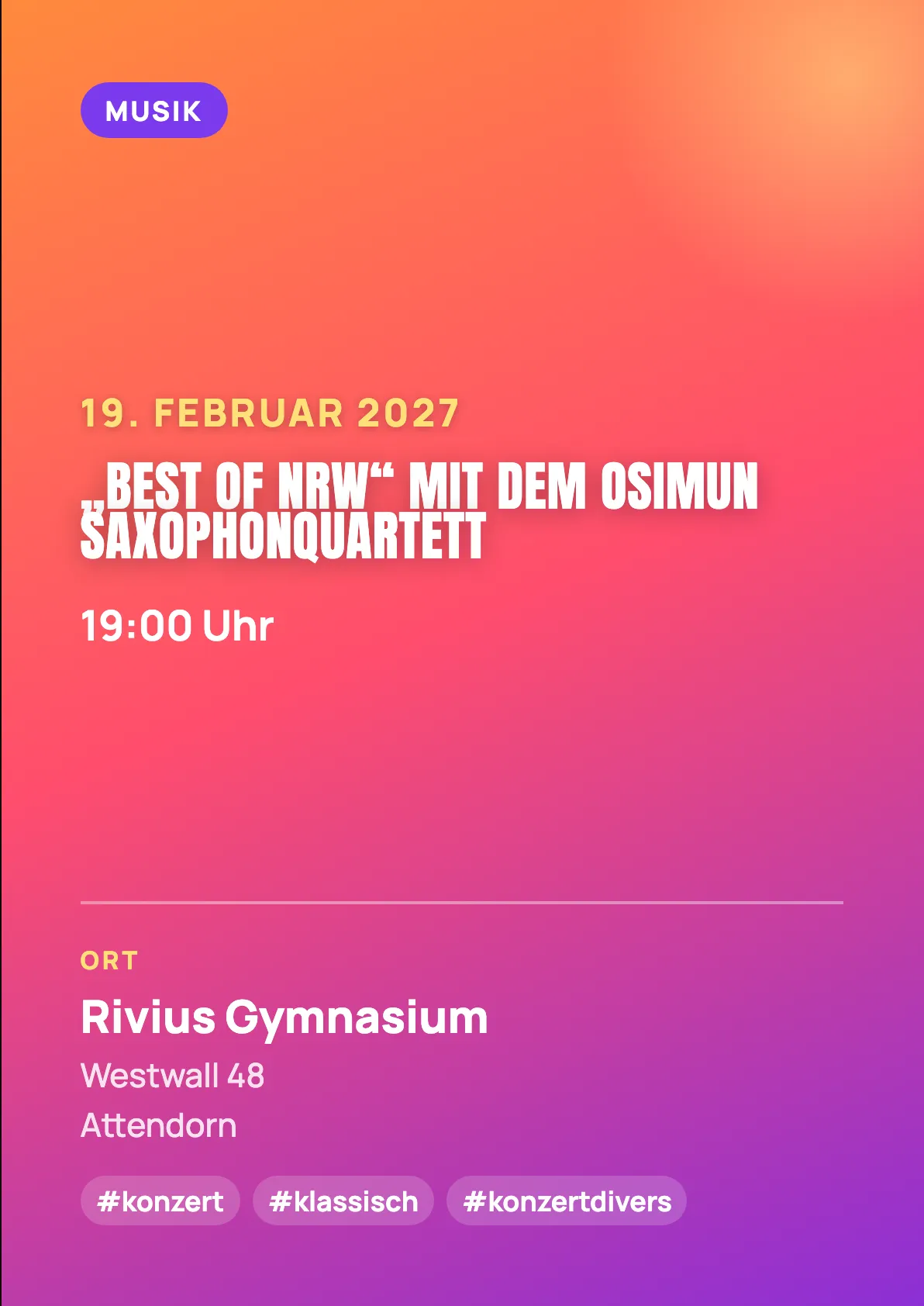 Veranstaltungsflyer