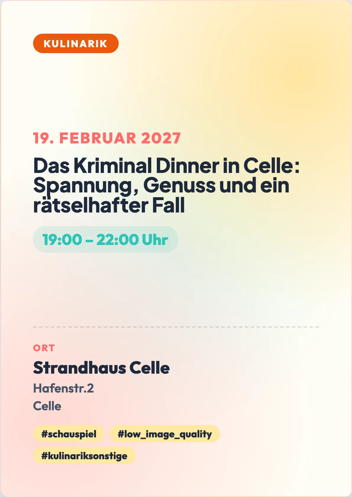 Veranstaltungsflyer