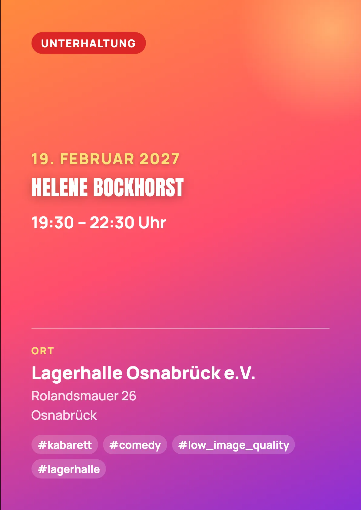 Veranstaltungsflyer