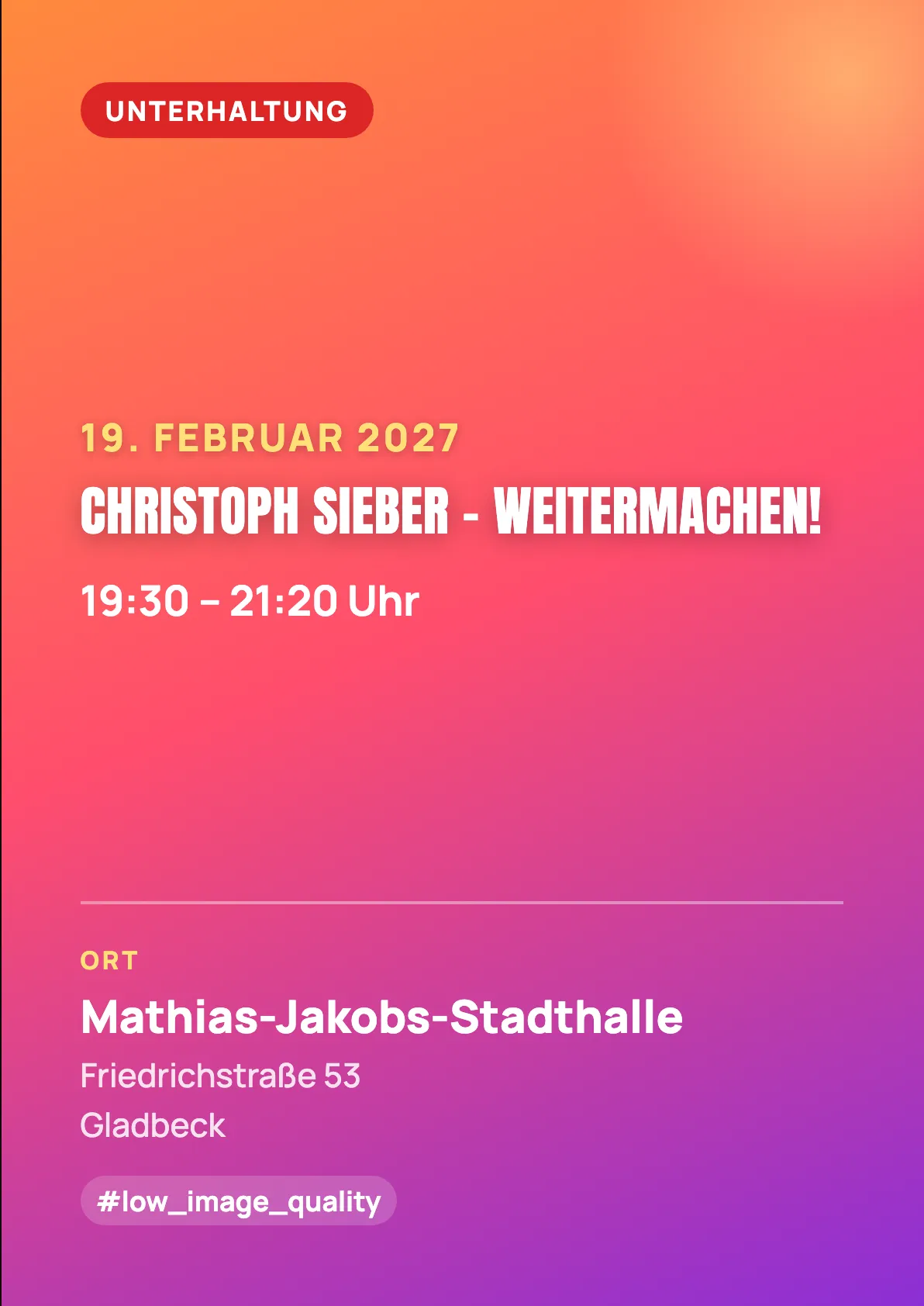 Veranstaltungsflyer