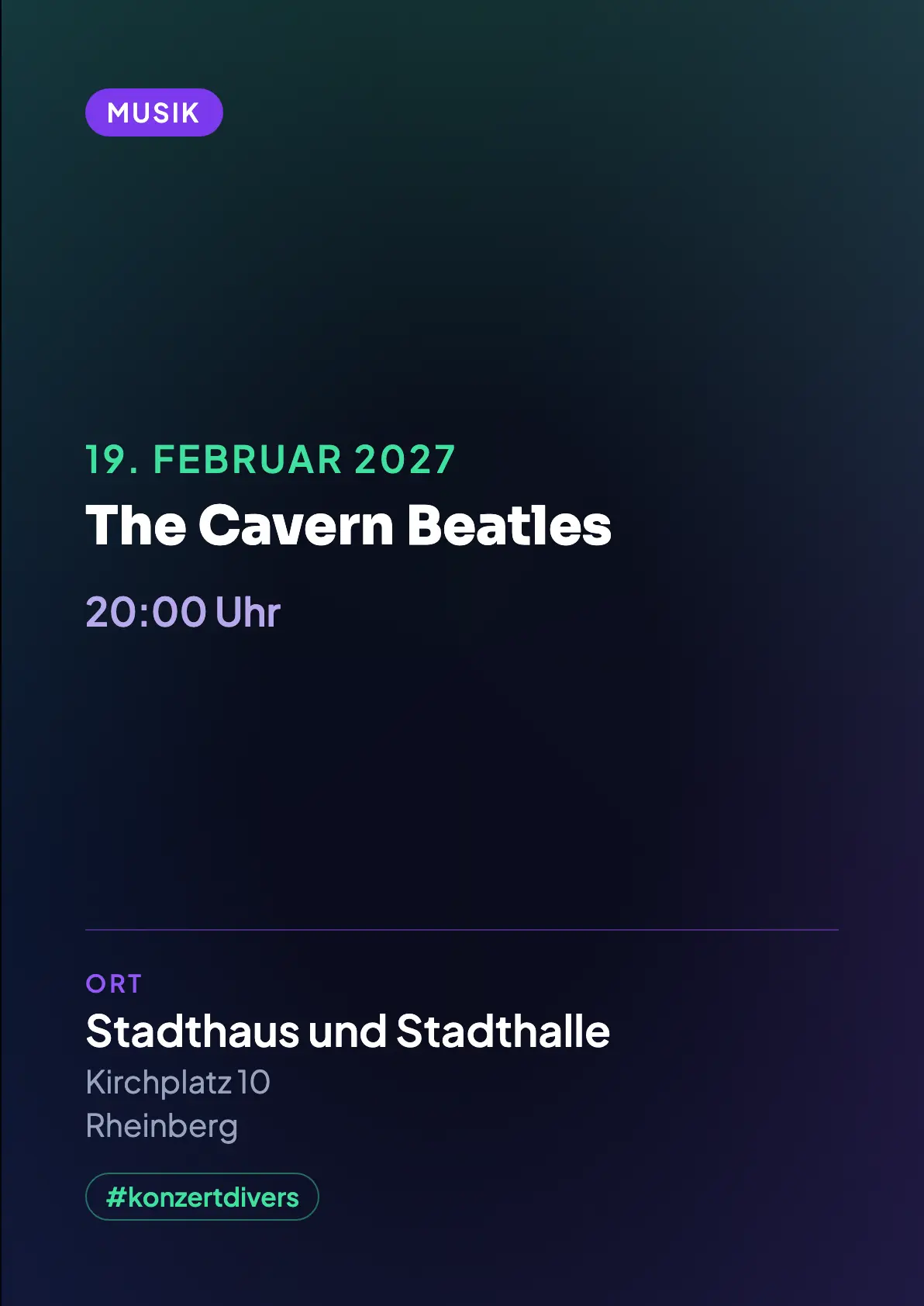 Veranstaltungsflyer
