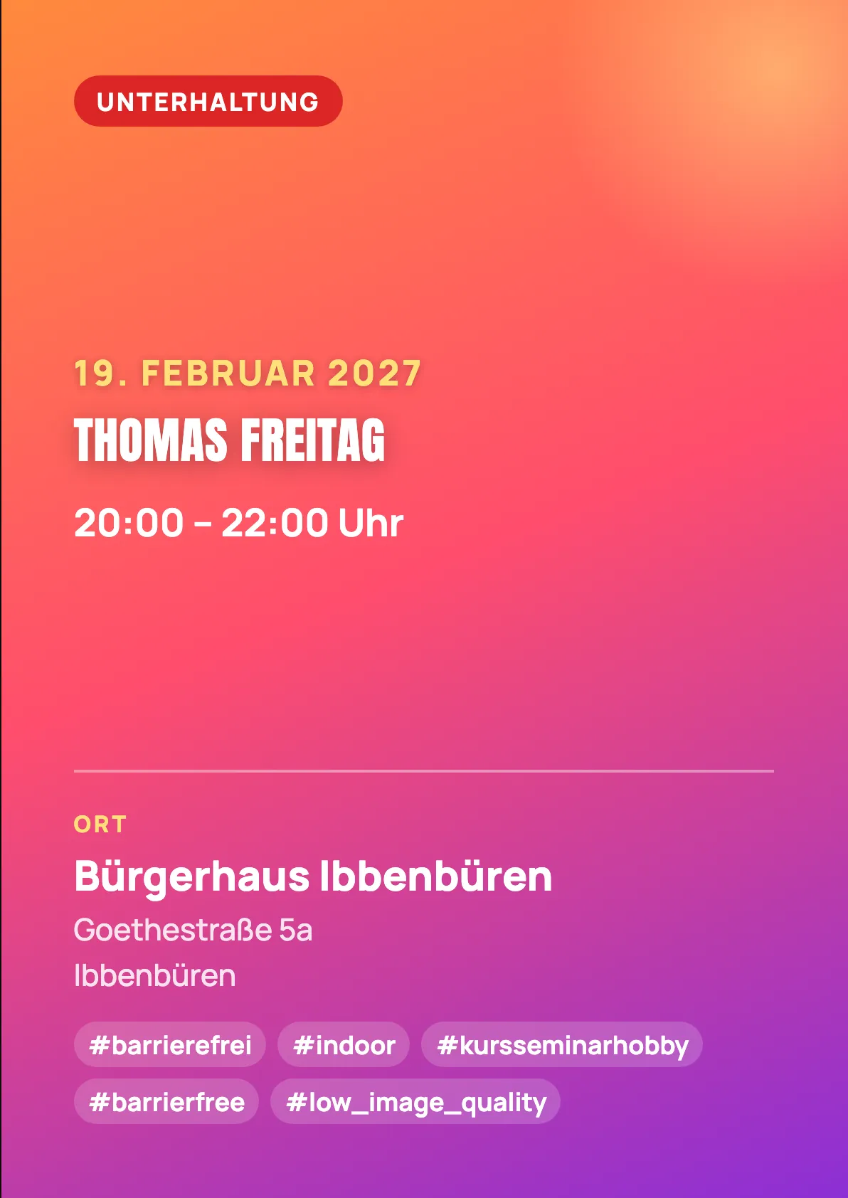 Veranstaltungsflyer