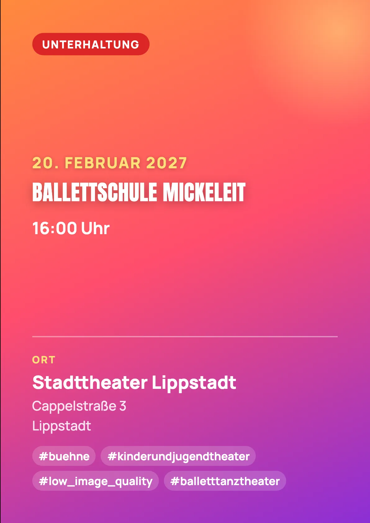Veranstaltungsflyer