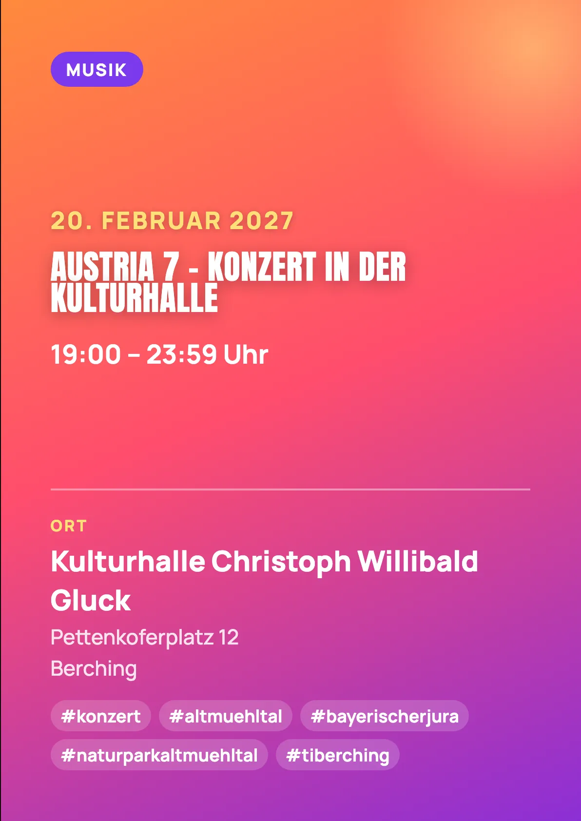 Veranstaltungsflyer
