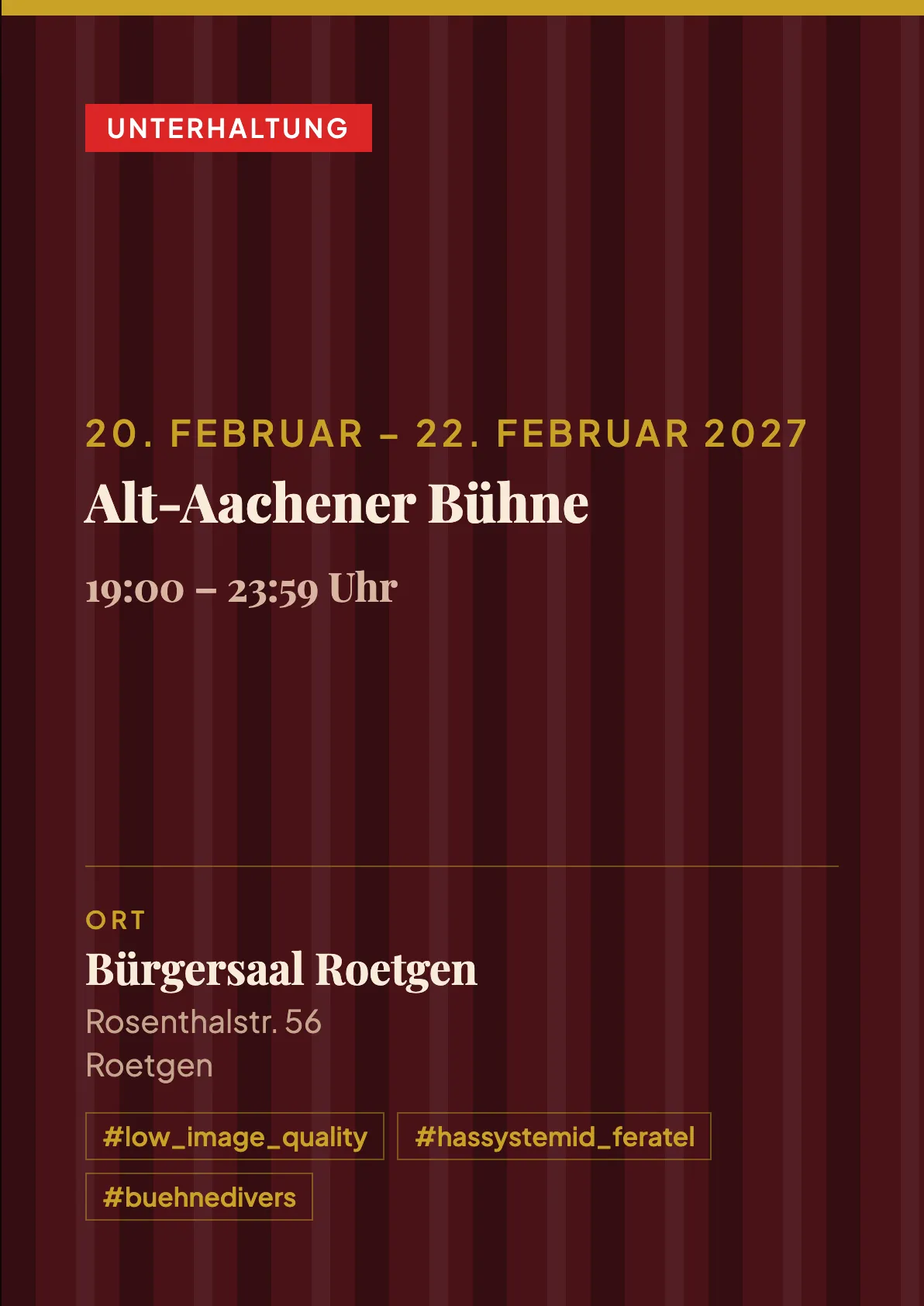 Veranstaltungsflyer
