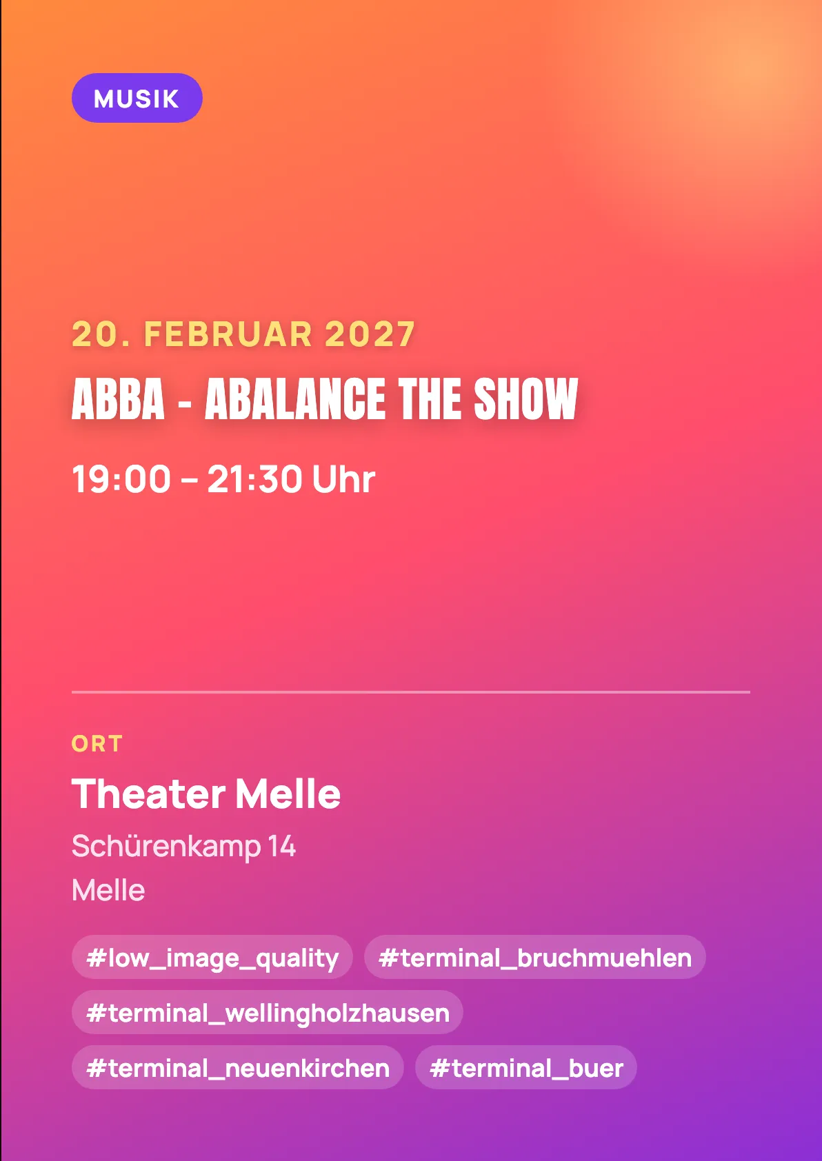 Veranstaltungsflyer