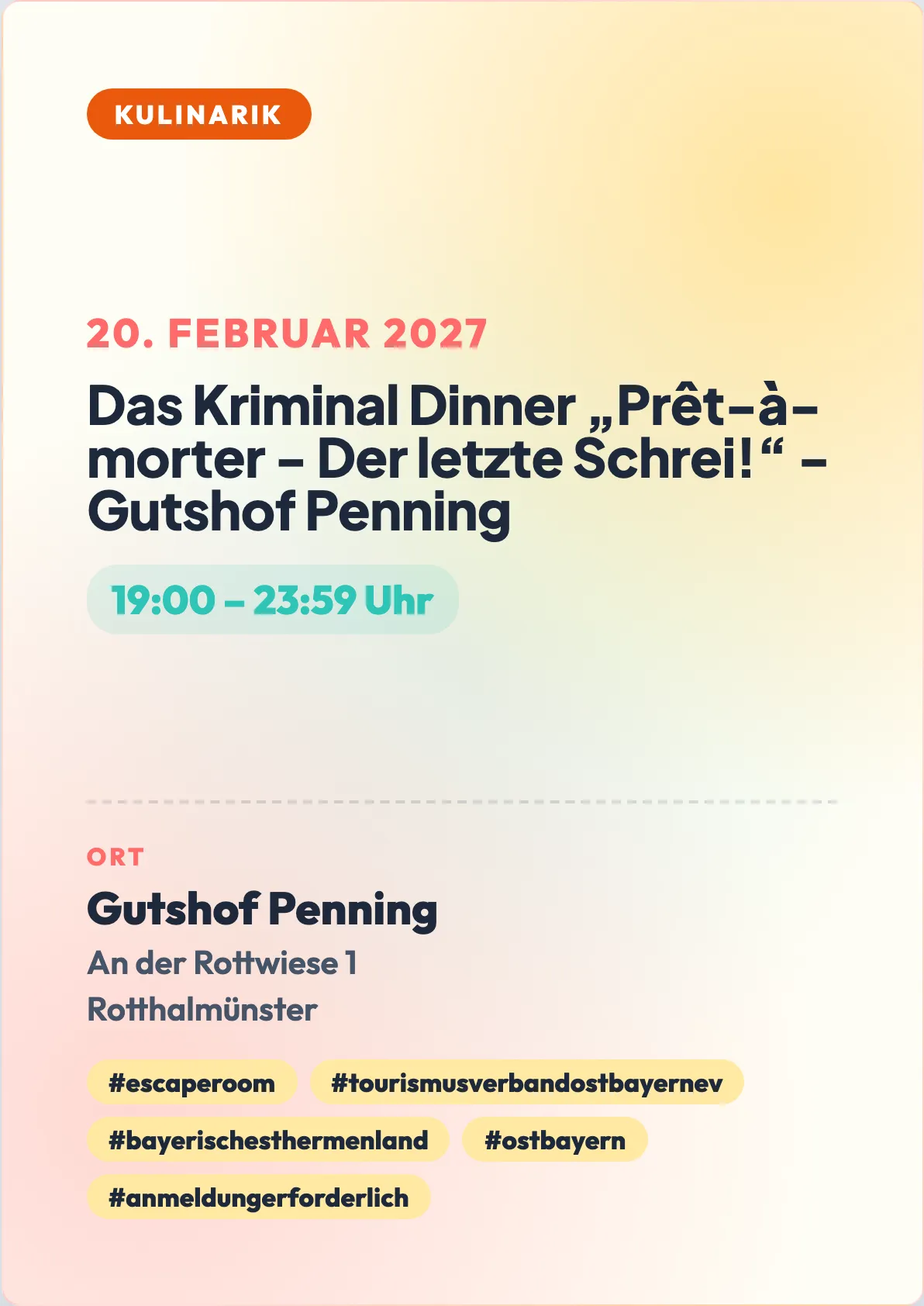 Veranstaltungsflyer