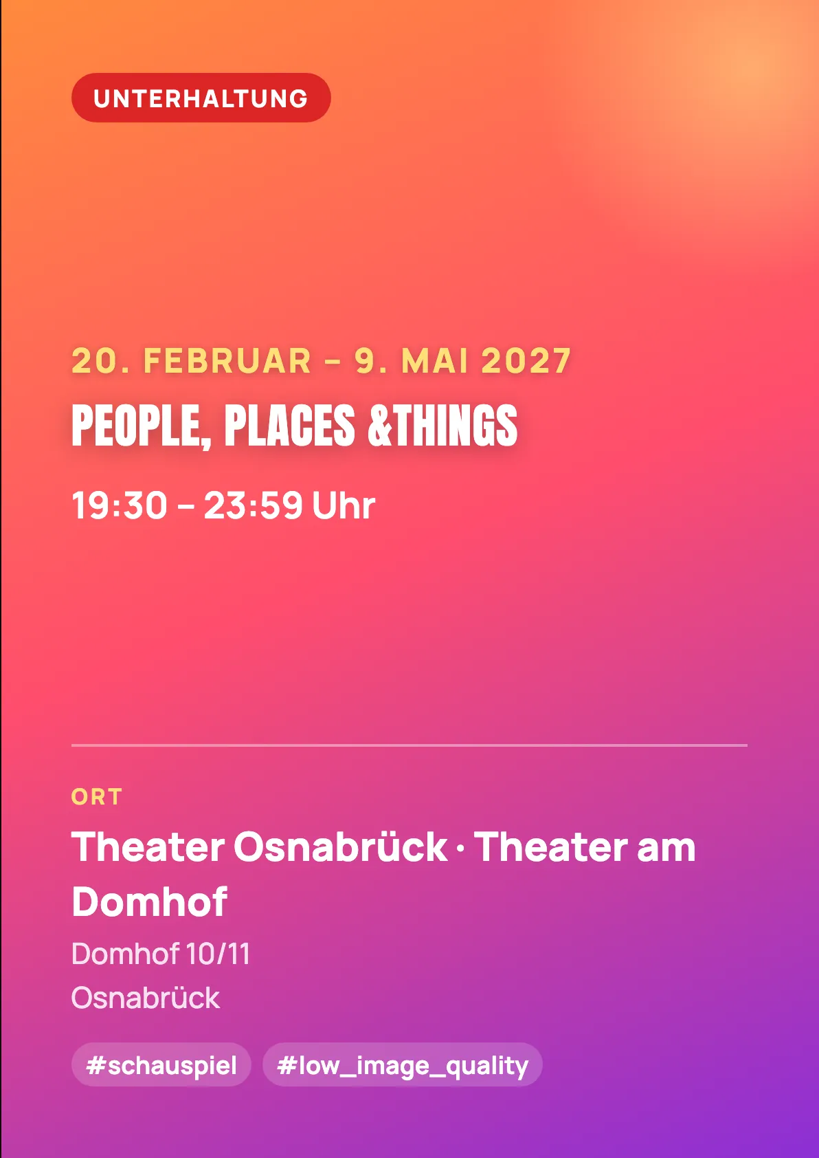 Veranstaltungsflyer