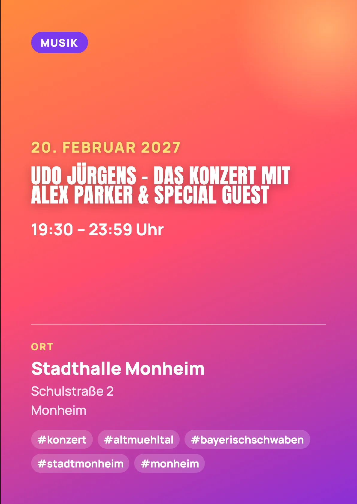 Veranstaltungsflyer