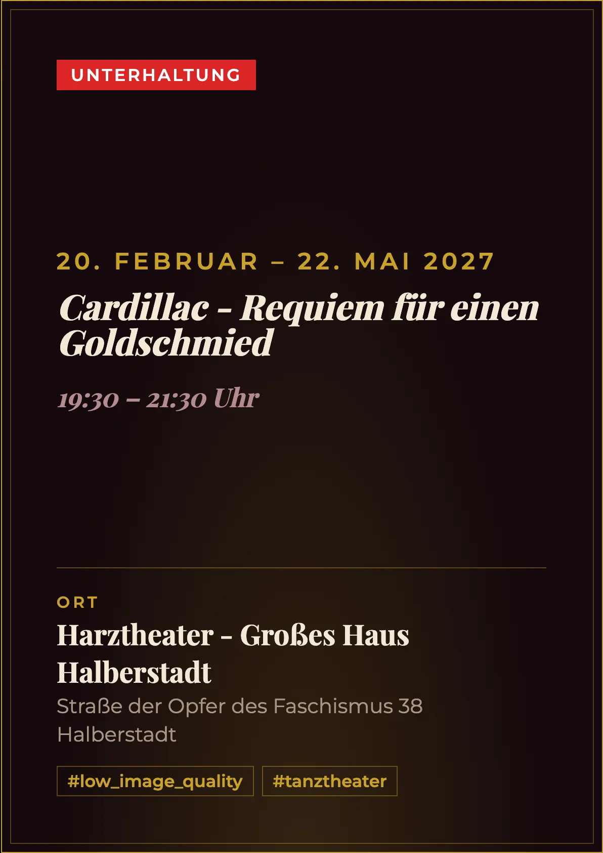 Veranstaltungsflyer