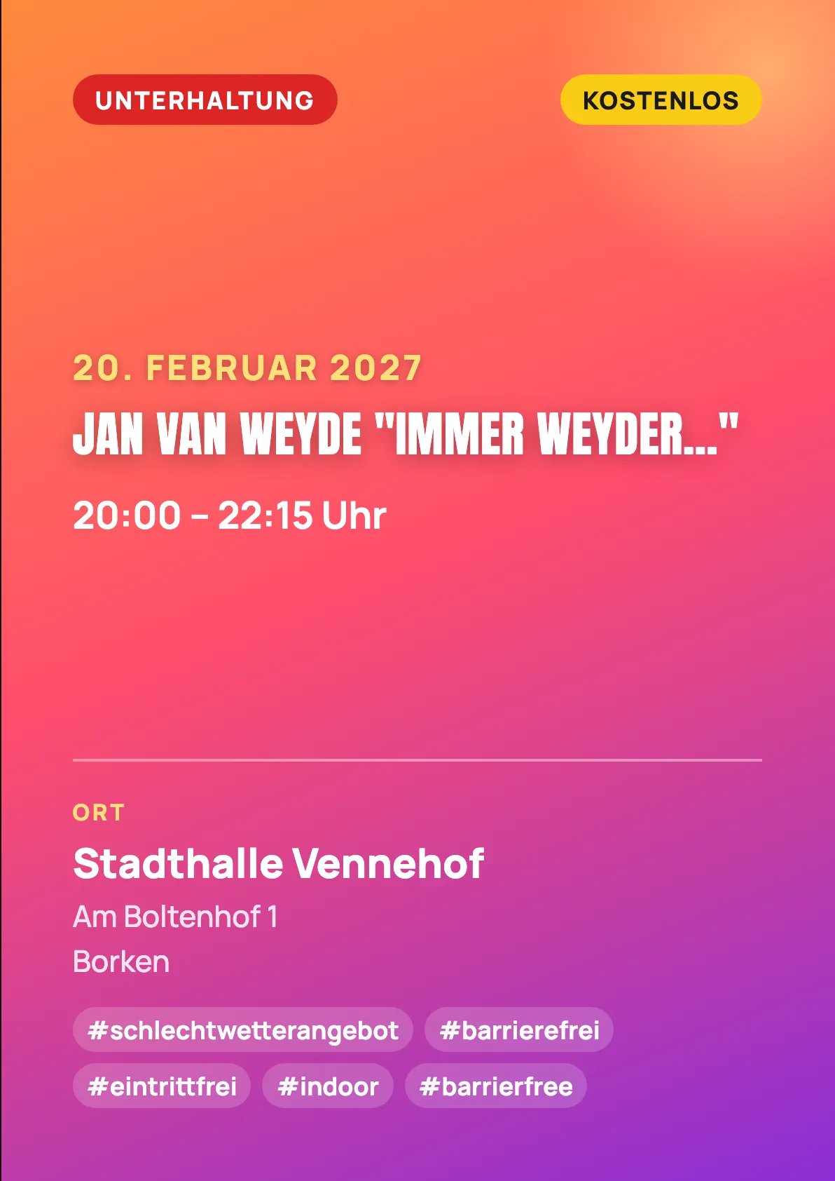 Veranstaltungsflyer
