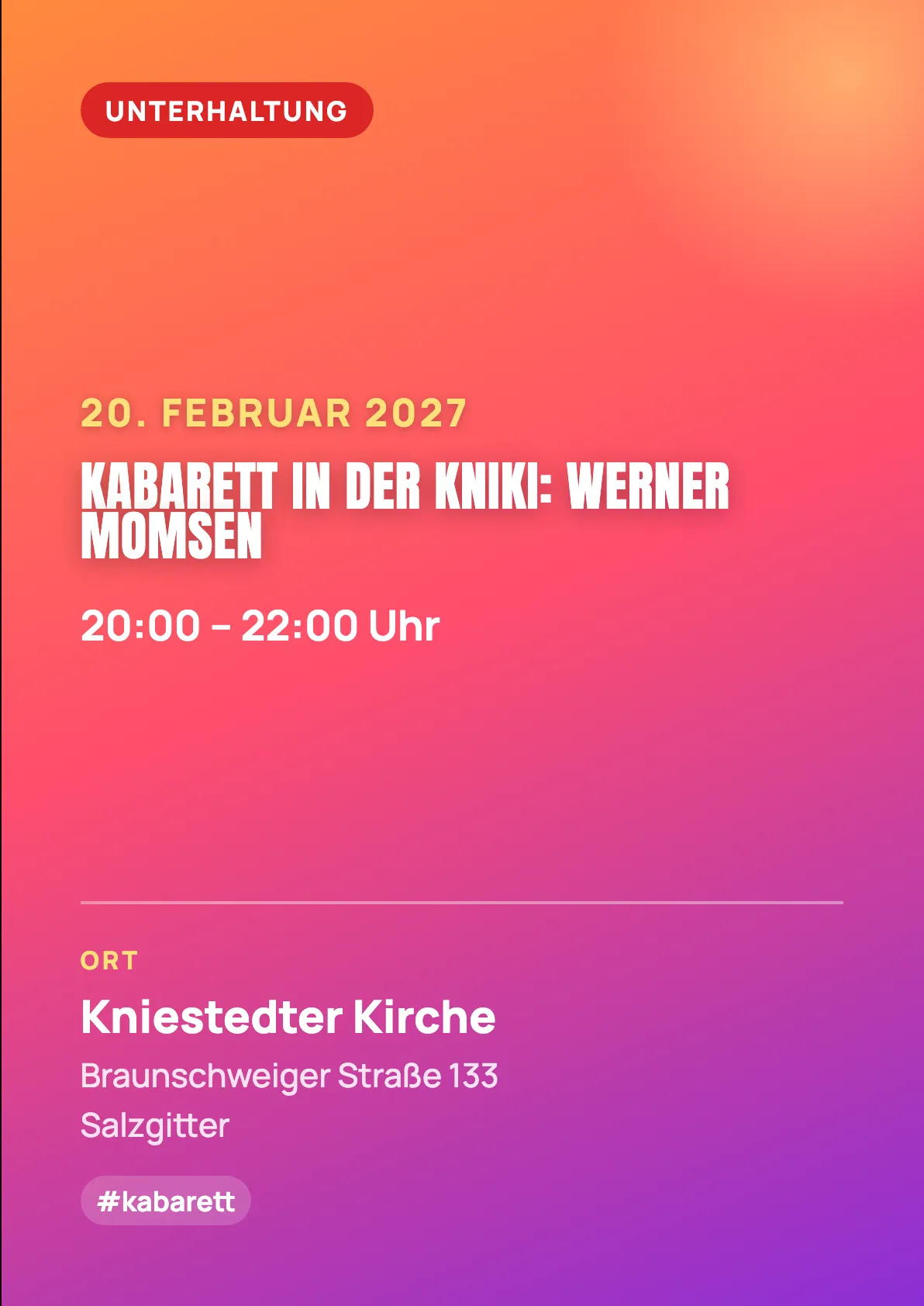 Veranstaltungsflyer