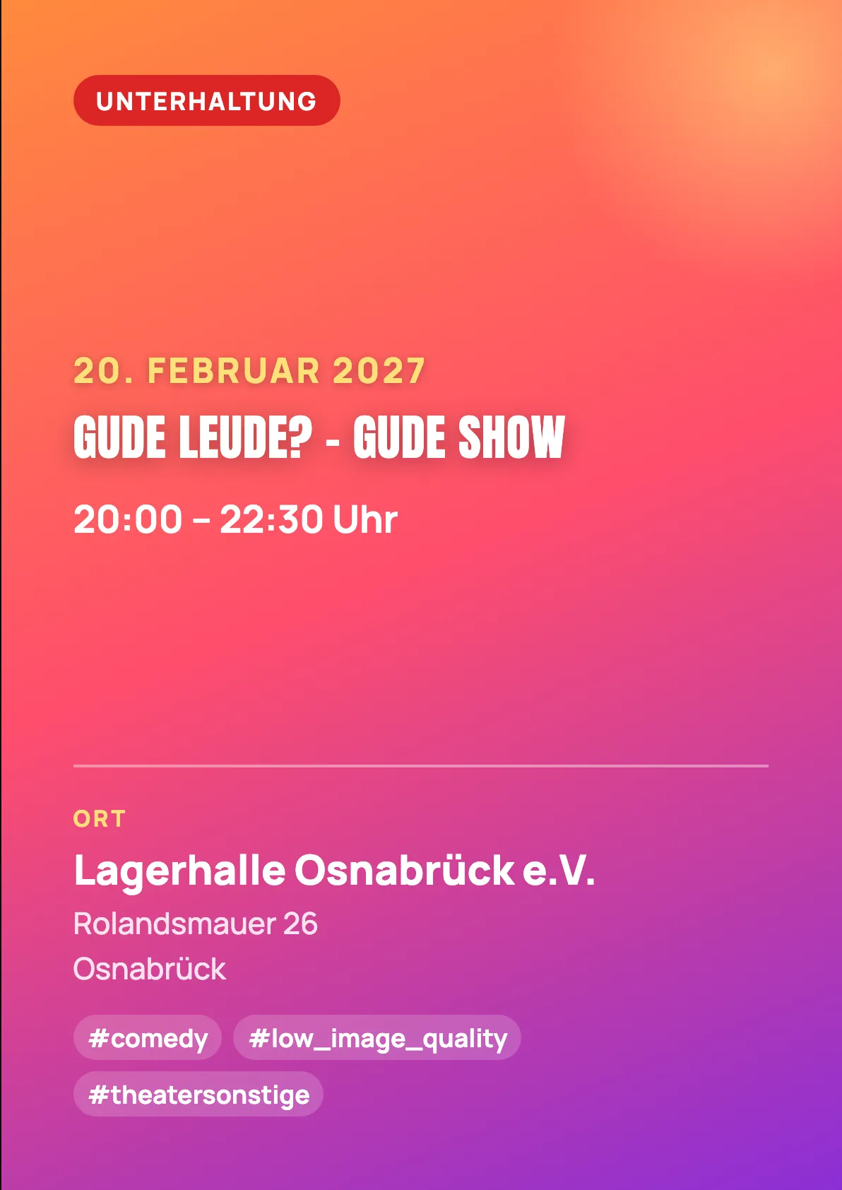 Veranstaltungsflyer
