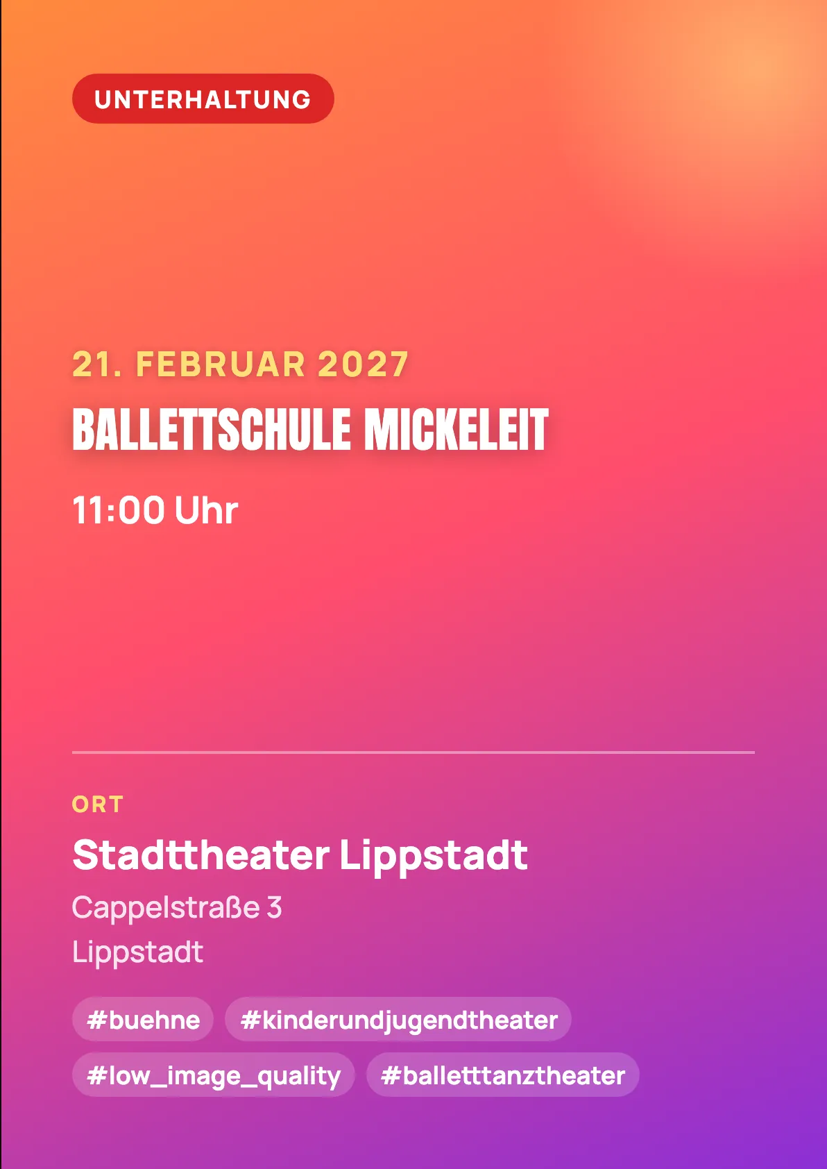 Veranstaltungsflyer
