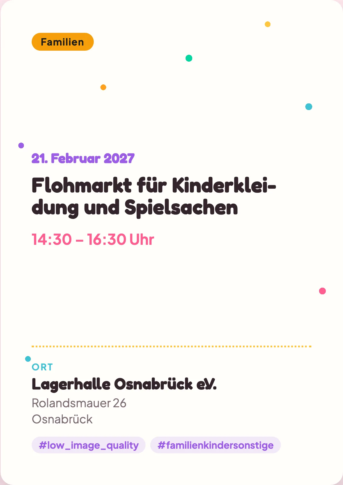 Veranstaltungsflyer