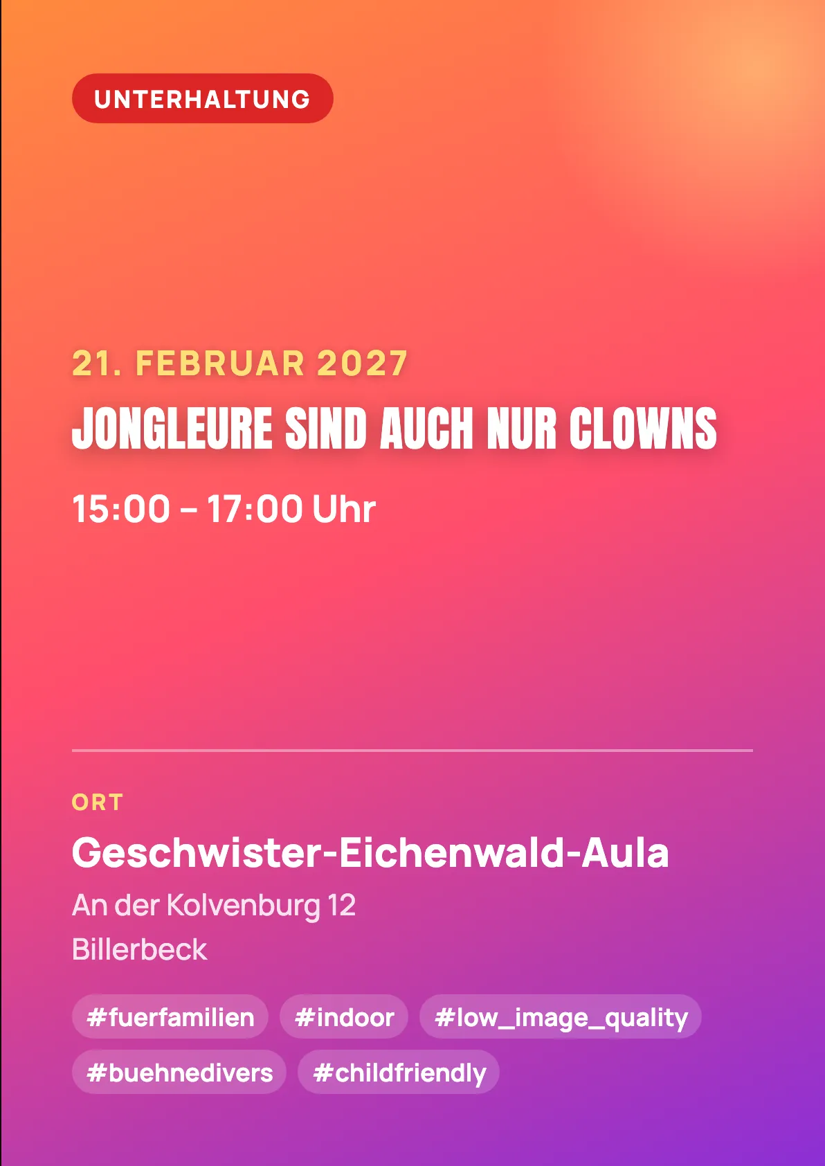 Veranstaltungsflyer