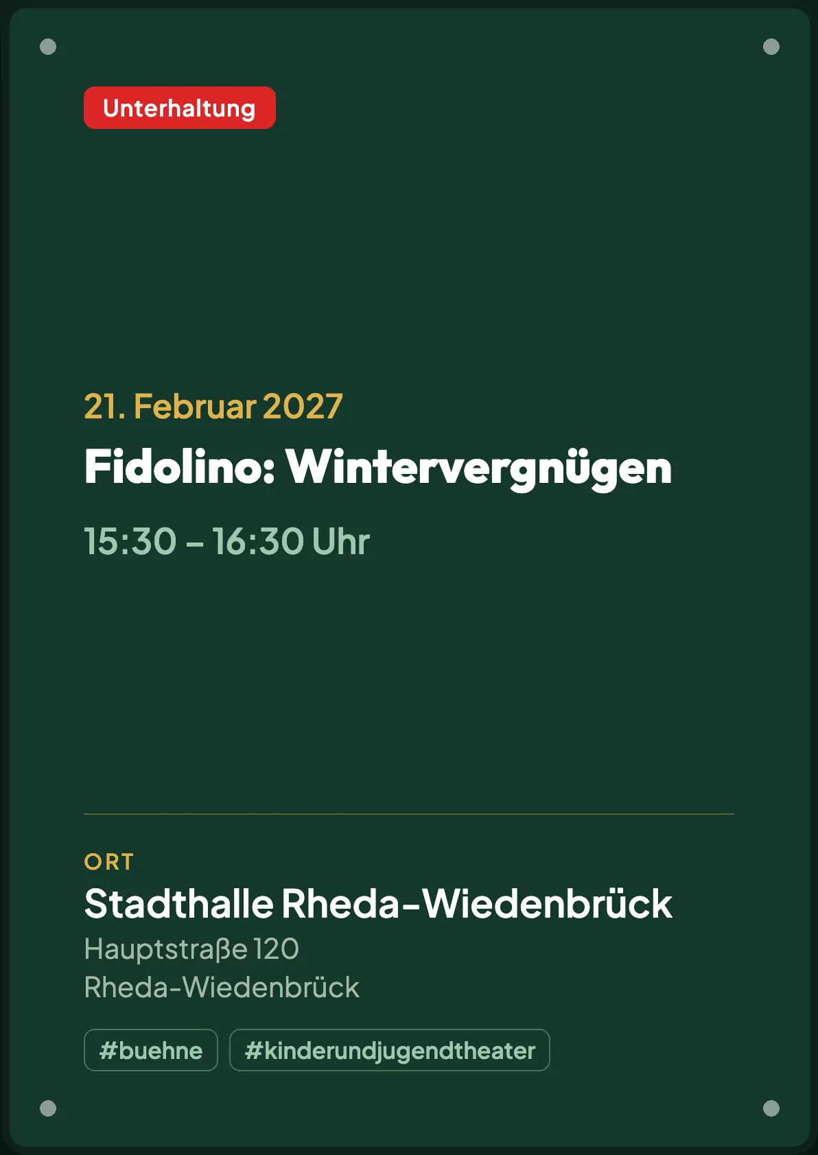 Veranstaltungsflyer