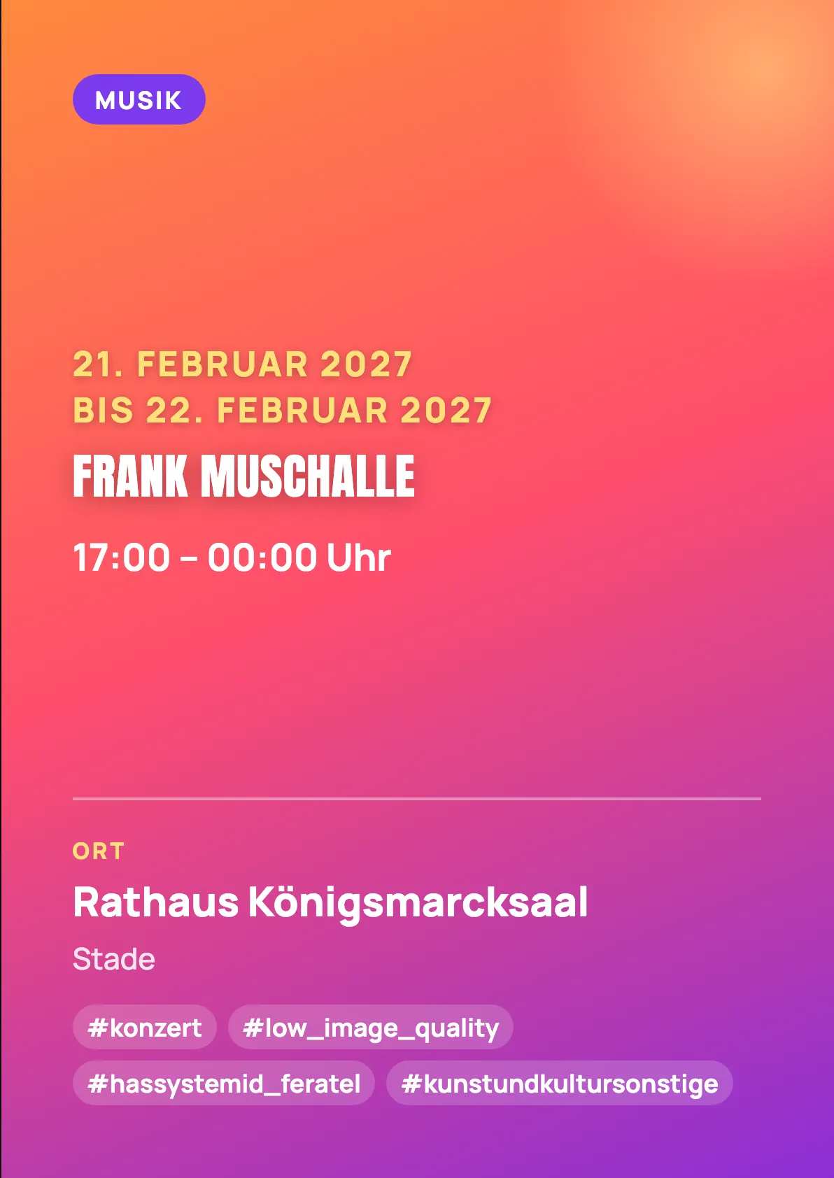 Veranstaltungsflyer