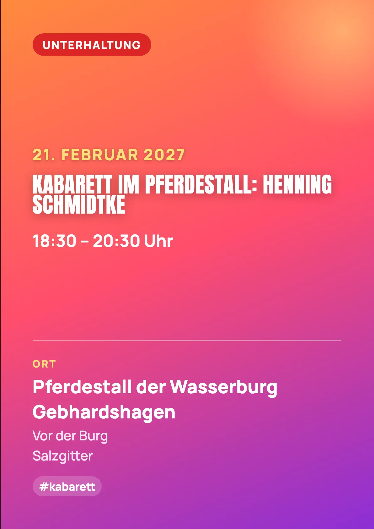 Veranstaltungsflyer