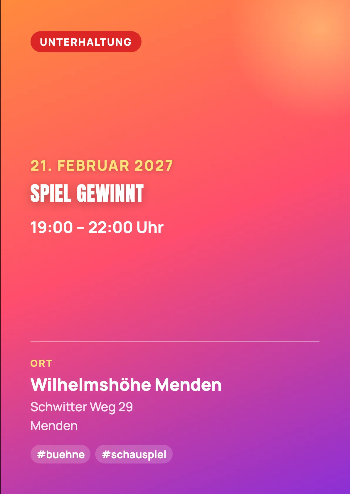 Veranstaltungsflyer