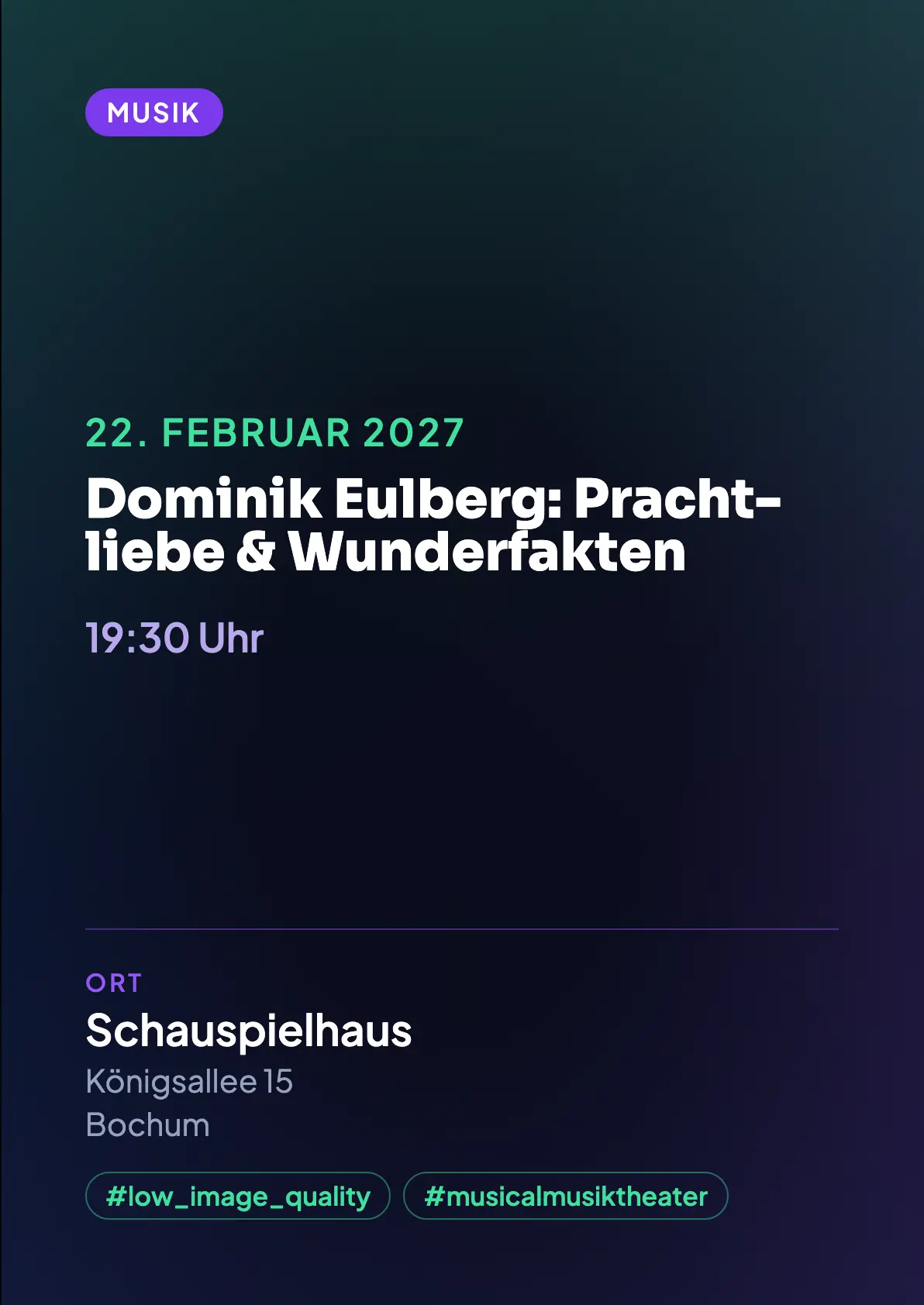 Veranstaltungsflyer