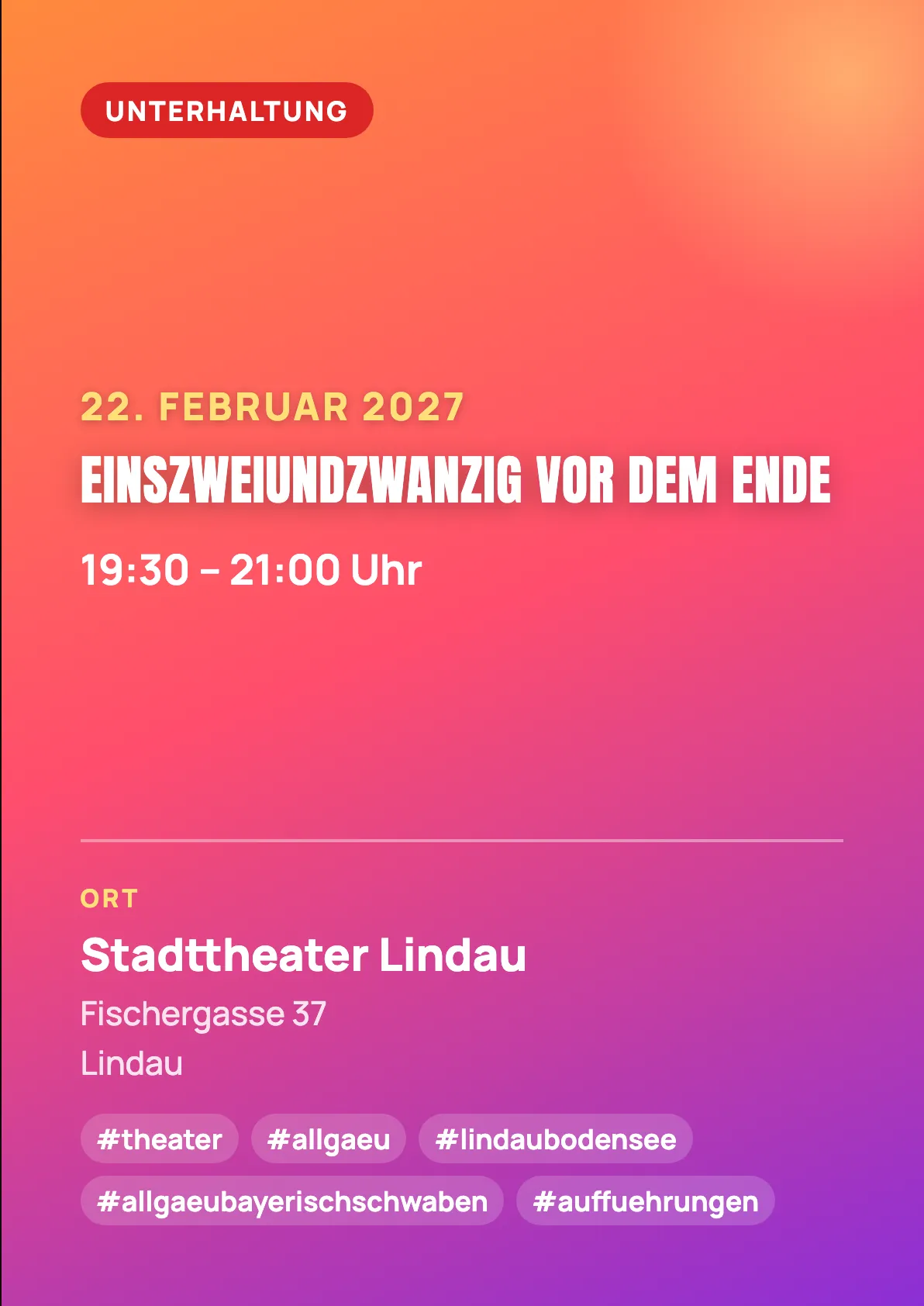 Veranstaltungsflyer