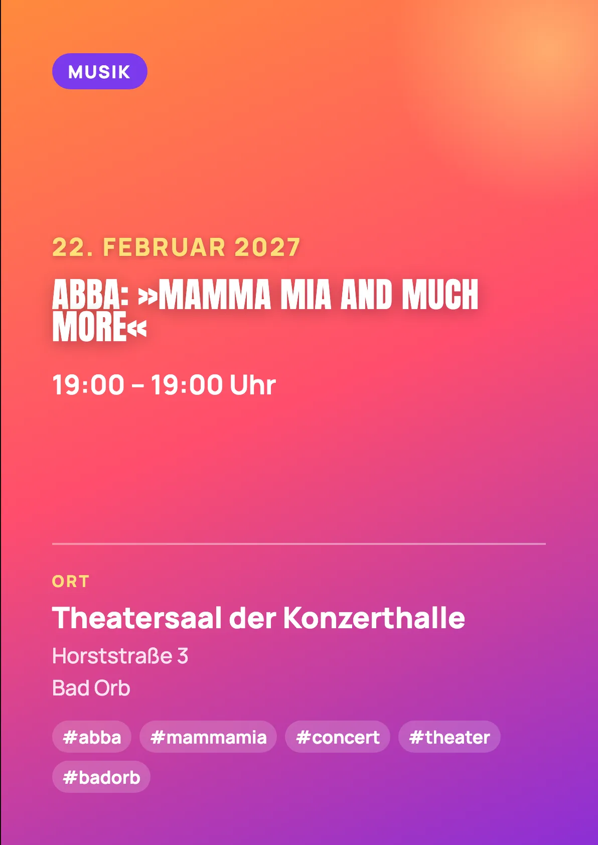Veranstaltungsflyer