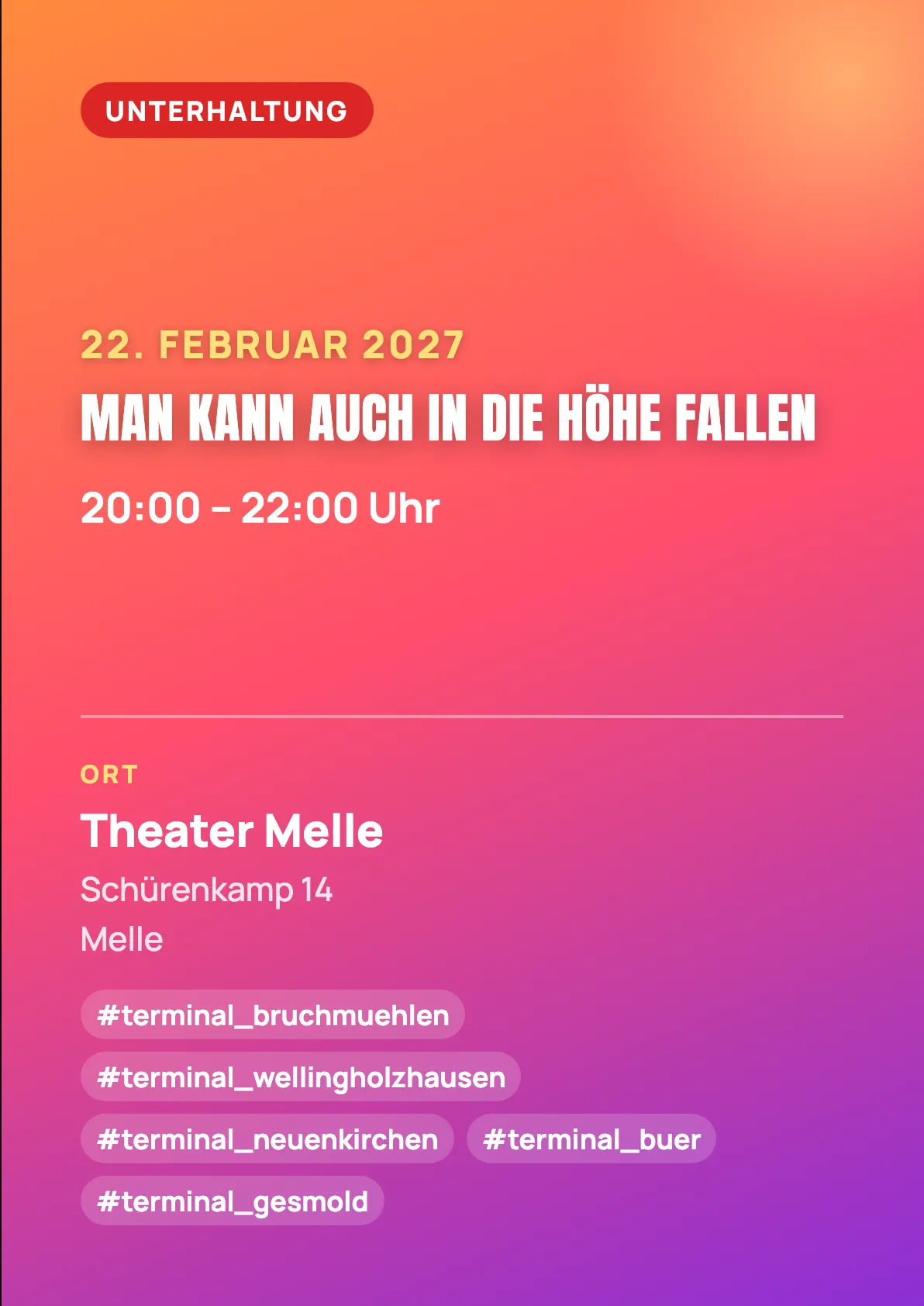 Veranstaltungsflyer