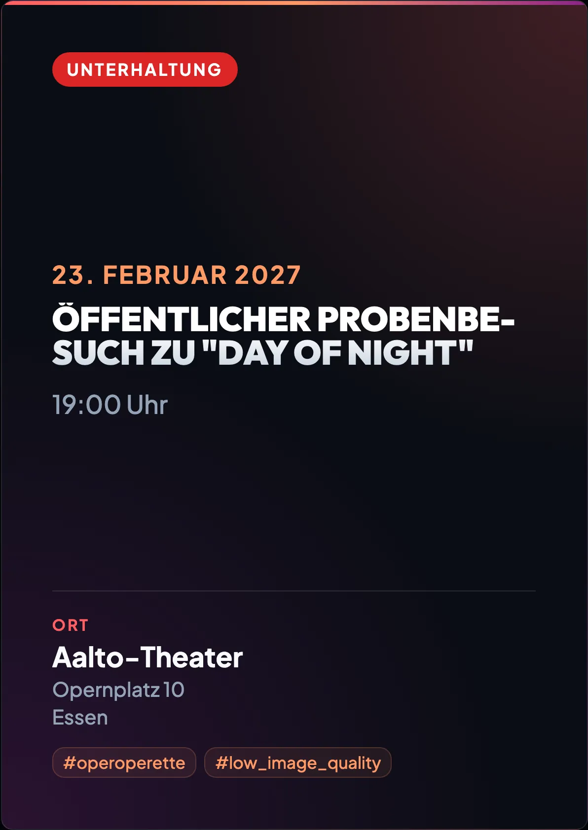 Veranstaltungsflyer