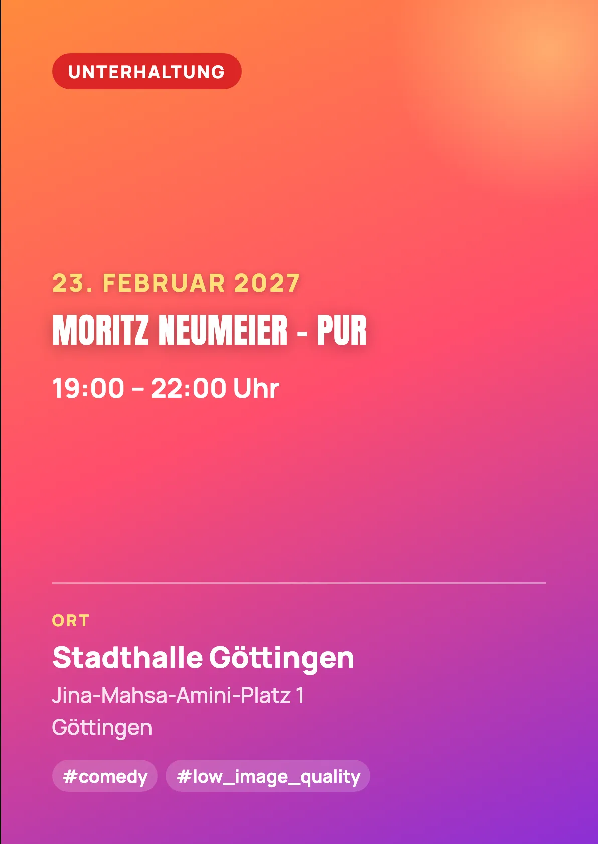Veranstaltungsflyer