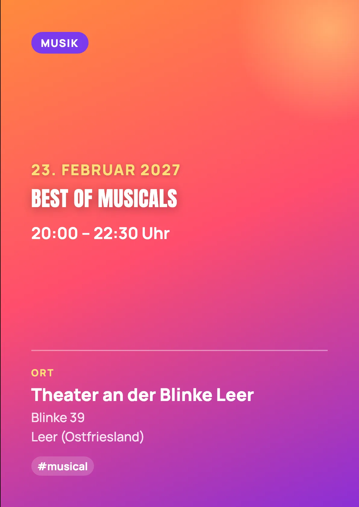 Veranstaltungsflyer