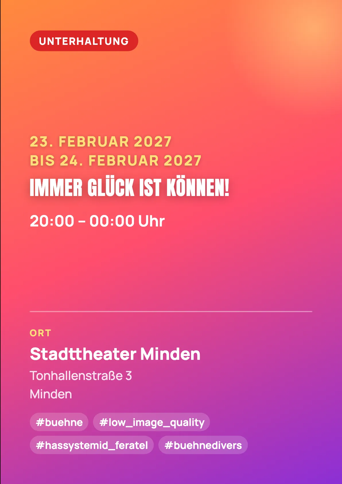 Veranstaltungsflyer