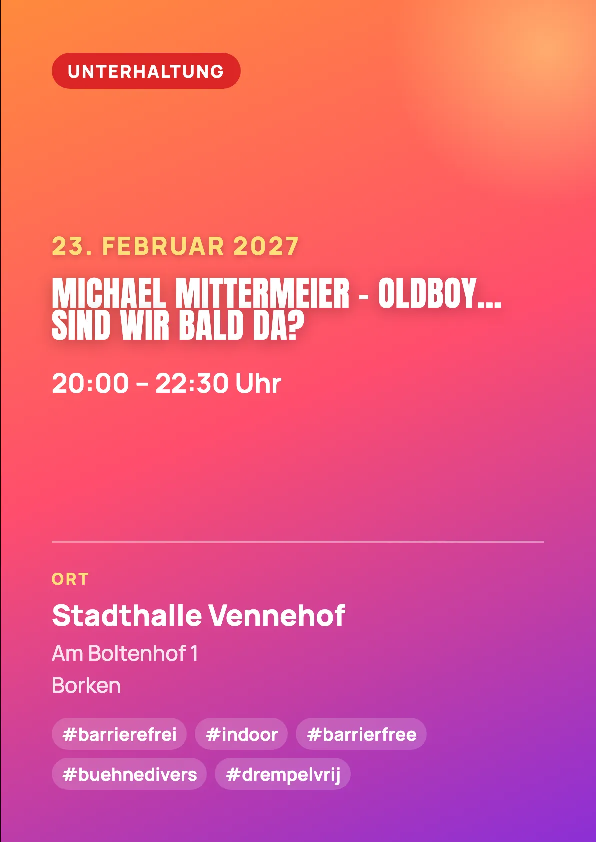 Veranstaltungsflyer