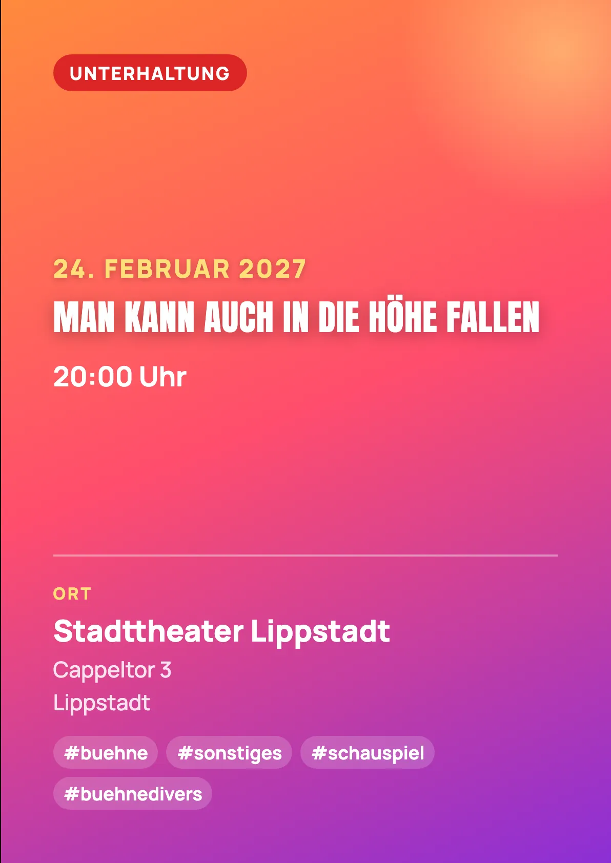 Veranstaltungsflyer