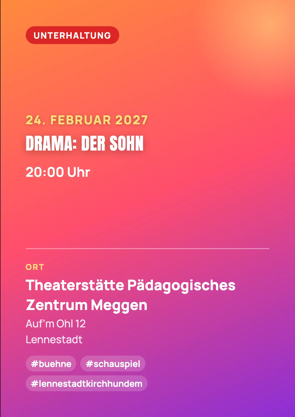 Veranstaltungsflyer