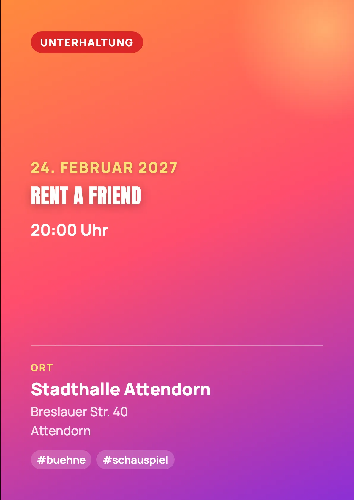 Veranstaltungsflyer