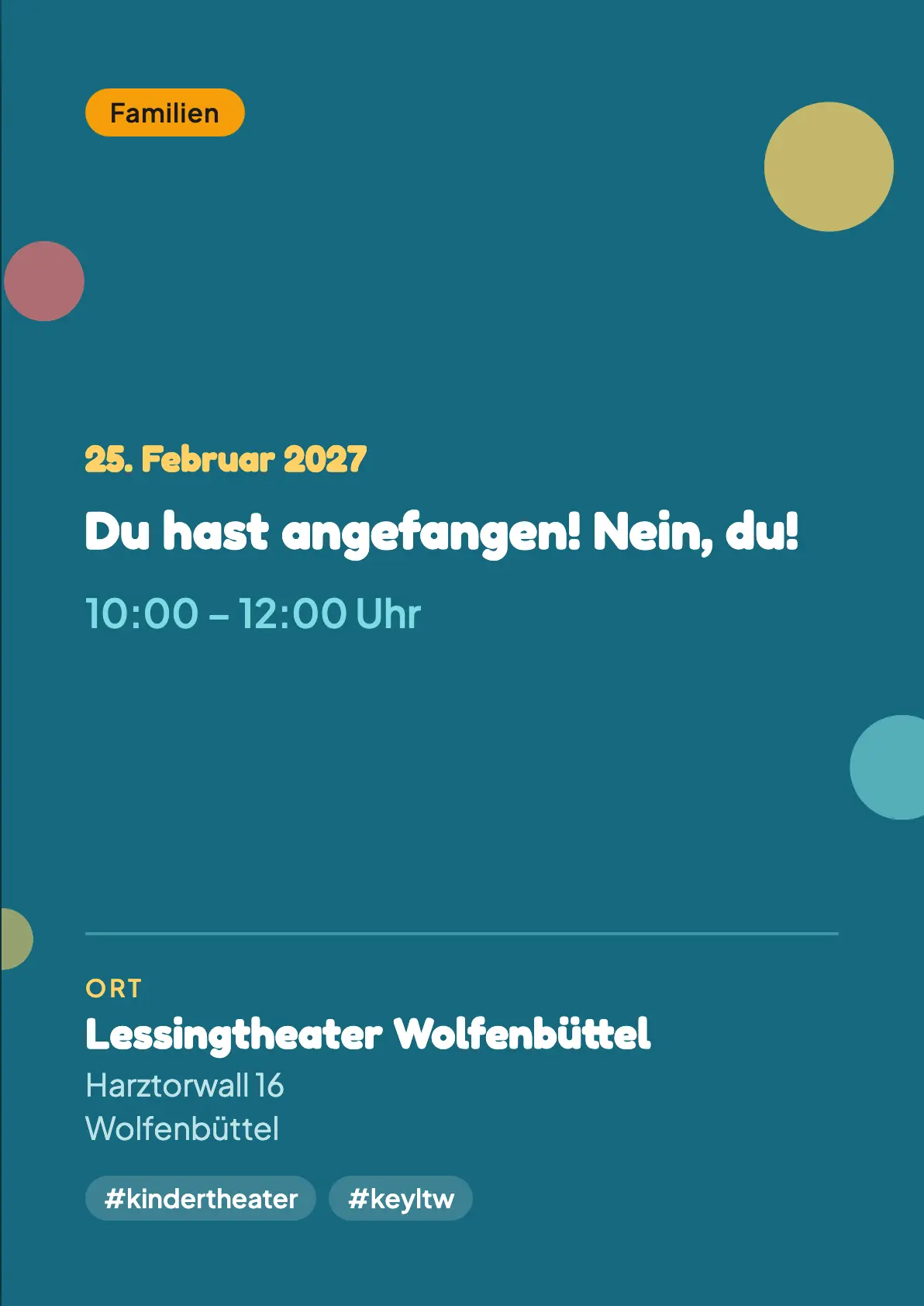 Veranstaltungsflyer