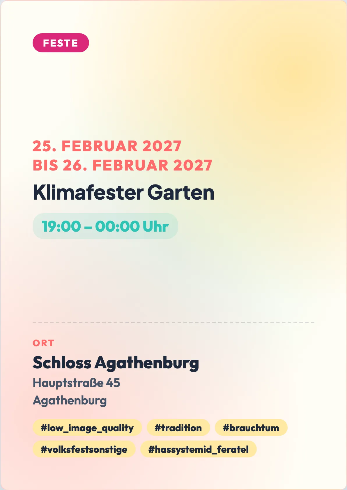 Veranstaltungsflyer