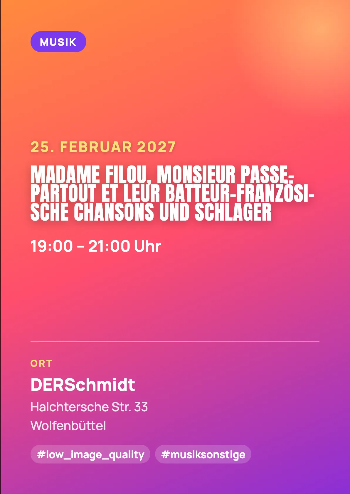 Veranstaltungsflyer