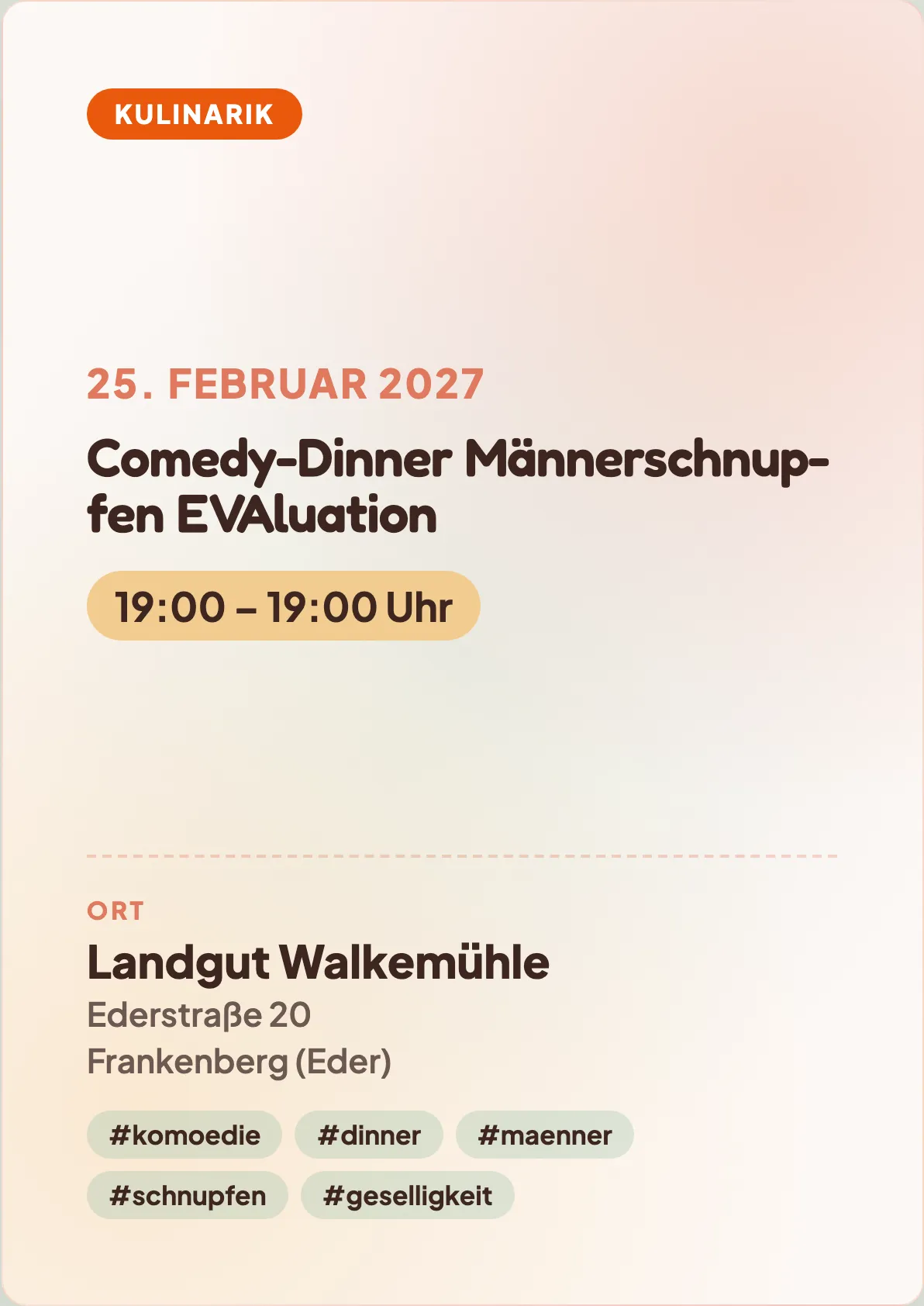Veranstaltungsflyer