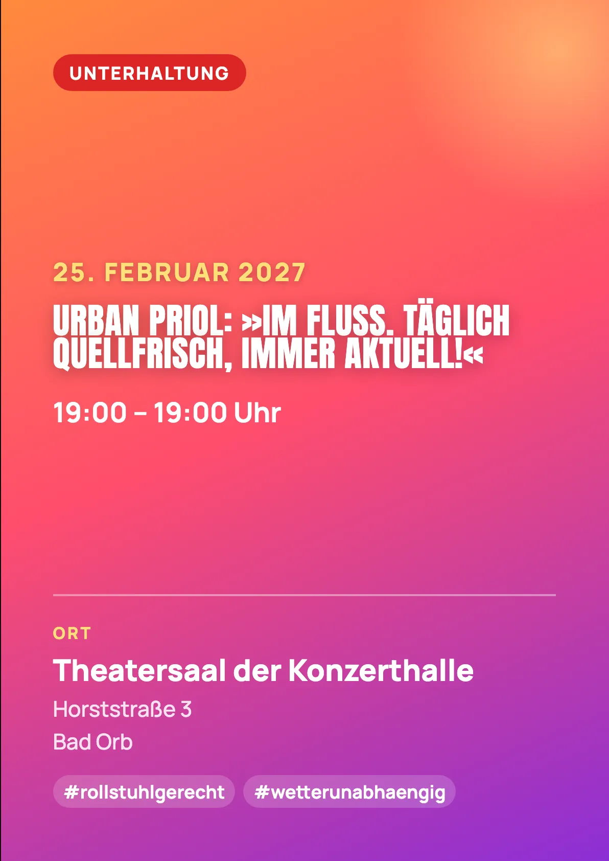 Veranstaltungsflyer