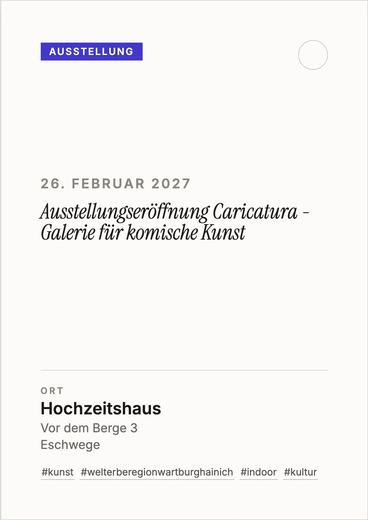 Veranstaltungsflyer