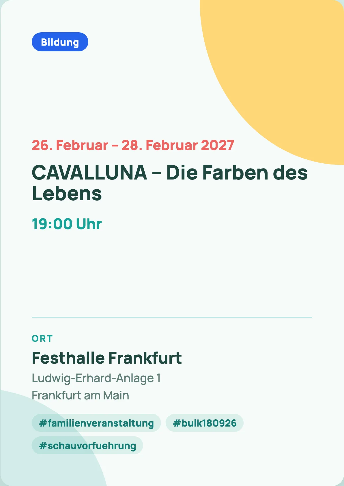 Veranstaltungsflyer