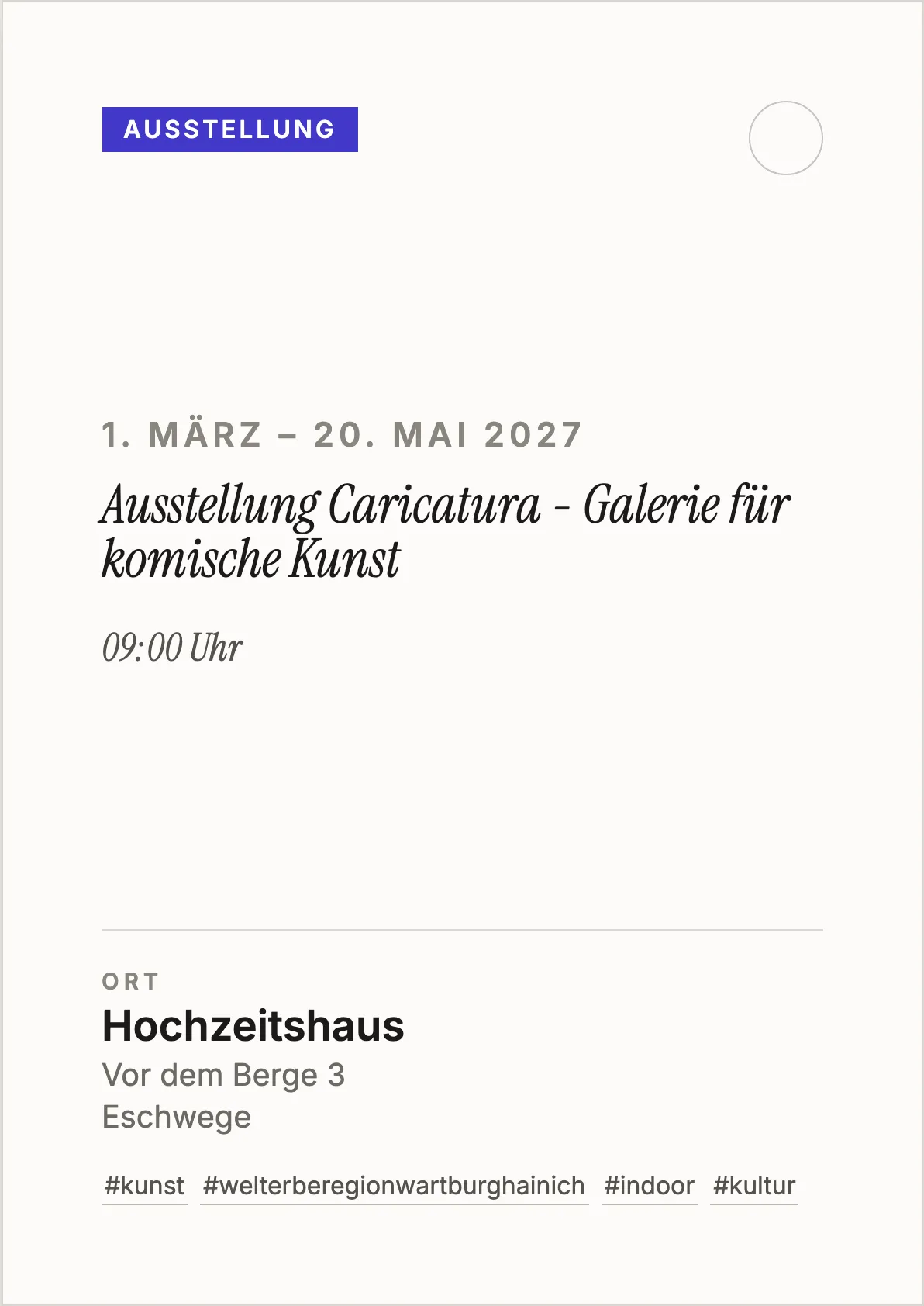 Veranstaltungsflyer