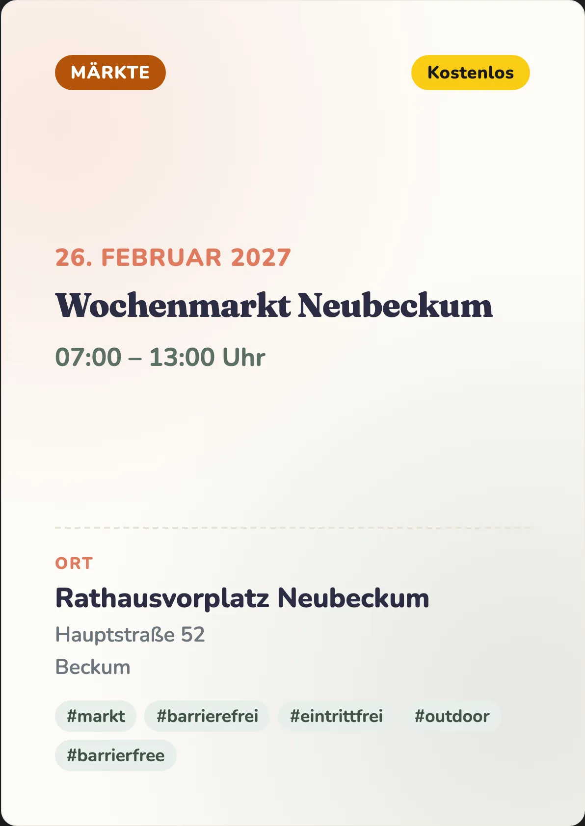 Veranstaltungsflyer