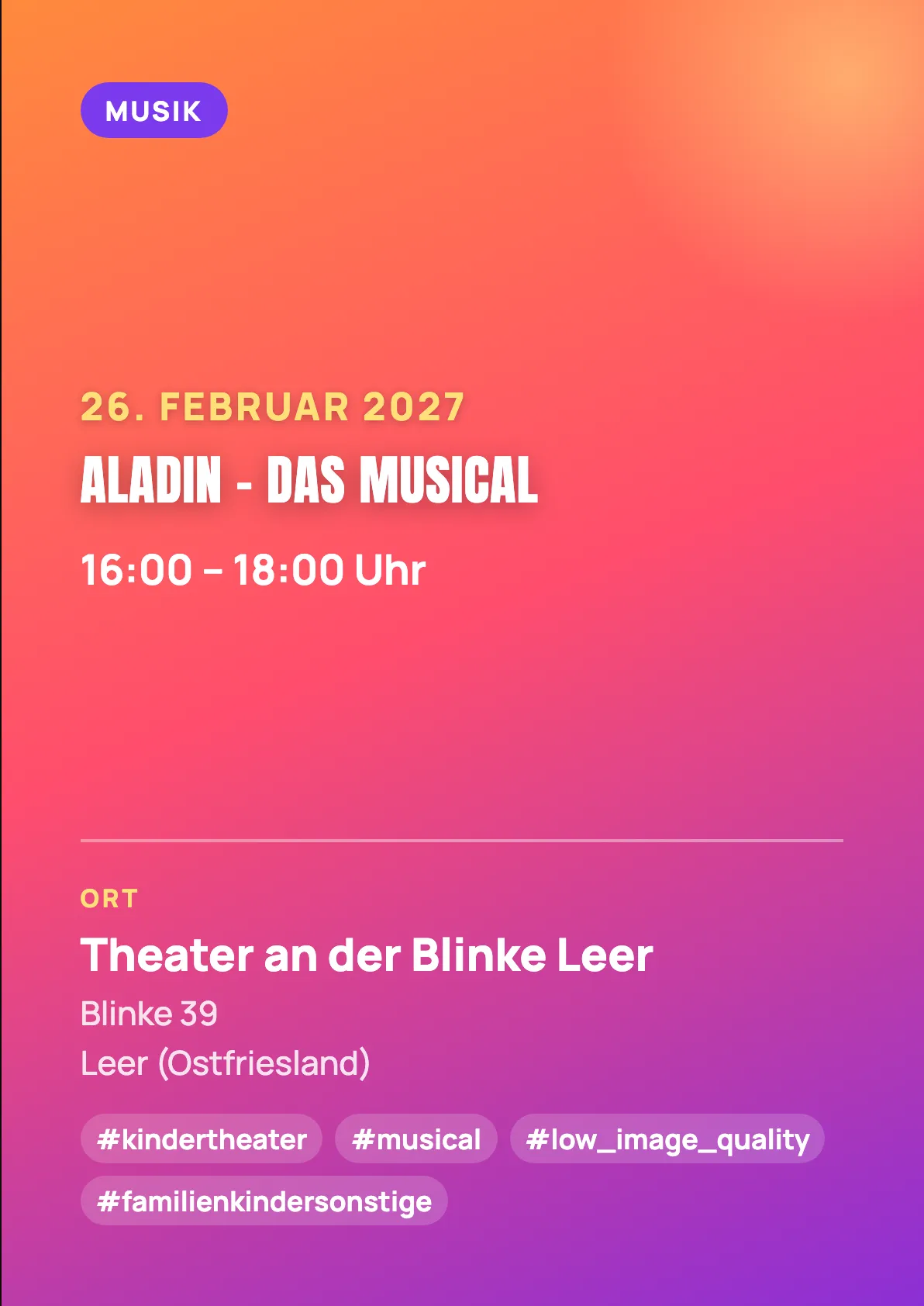 Veranstaltungsflyer