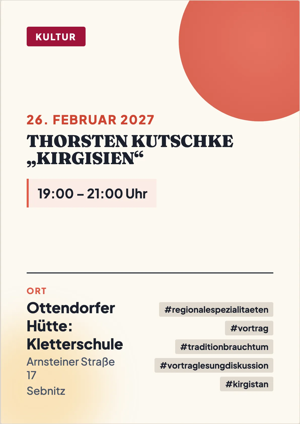 Veranstaltungsflyer