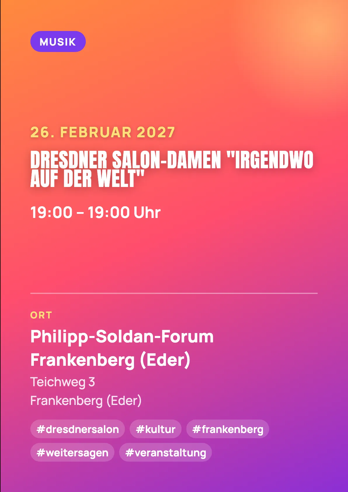 Veranstaltungsflyer